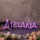 Ariana Purple Name Neon Sign