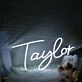 Taylor White Name Neon Sign