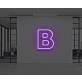 Neon Letter B