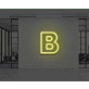 Neon Letter B