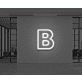 Neon Letter B