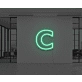 Neon Letter C