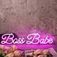 Boss Babe Purple Neon Sign