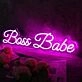 Boss Babe Purple Neon Sign