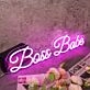 Boss Babe Purple Neon Sign