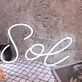 Sol White Neon Sign