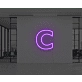 Neon Letter C