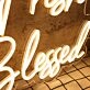 Stay Fresh Stay Blessed Yellow Neon Sign