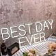 Best Day Ever White Neon Sign