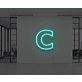 Neon Letter C