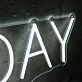 Best Day Ever White Neon Sign