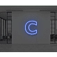 Neon Letter C