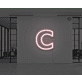 Neon Letter C
