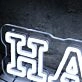 Hailey White Neon Sign