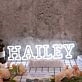 Hailey White Neon Sign