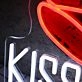 Kiss My Axe White Neon Sign