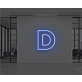 Neon Letter D