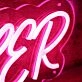 Hustler Red Custom Neon Sign