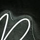 Bella White Name Neon Sign