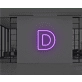 Neon Letter D
