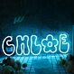 Chloe Blue Name Neon Sign