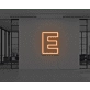 Neon Letter E
