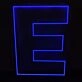 Neon Letter E