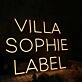 VILLA SOPHIE LABEL Yellow Neon Sign