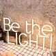 Be The Light Yellow Neon Sign