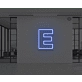 Neon Letter E