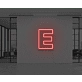 Neon Letter E