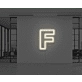 Neon Letter F