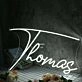 Thomas White Name Neon Sign