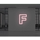 Neon Letter F