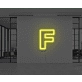 Neon Letter F