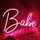 Babe Red Custom Neon Sign