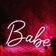 Babe Red Custom Neon Sign