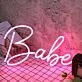 Babe Red Custom Neon Sign