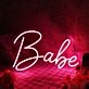 Babe Red Custom Neon Sign
