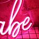 Babe Red Custom Neon Sign