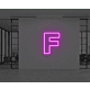 Neon Letter F