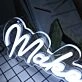 Make It Enough White Neon Sign