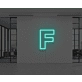 Neon Letter F