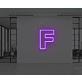 Neon Letter F