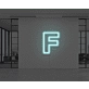 Neon Letter F