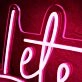 Lets Get Naked Red Custom Neon Sign