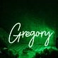 Gregory Green Neon Sign