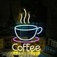 A Cup Of Coffee Custom Neon Sign