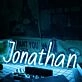 Jonathan Blue Neon Sign