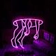 Man Are Sucked In A Hole Pink Neon Sign